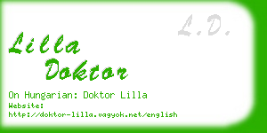 lilla doktor business card